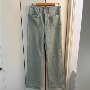 Faherty Sage Green Denim Pants